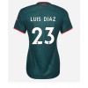 Liverpool Luis Diaz #23 Tredjedrakt Kvinner 2022-23 Kortermet